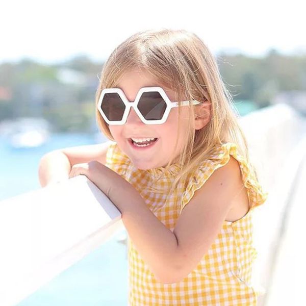 

дети детские симпатичные бренд моды новые мальчики украшение polygon солнцезащитные очки uv400 lentes де золь