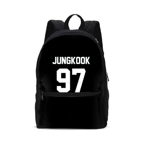 

2020 children school bag bookbag jungkook letter print schoolbag kids school backpack fashion girls shoulder bag kids sac enfant