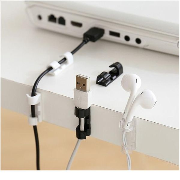 

cable organizer clips cable management desk& workstation abs wire manager cord holder usb charging data line bobbi qylkpa