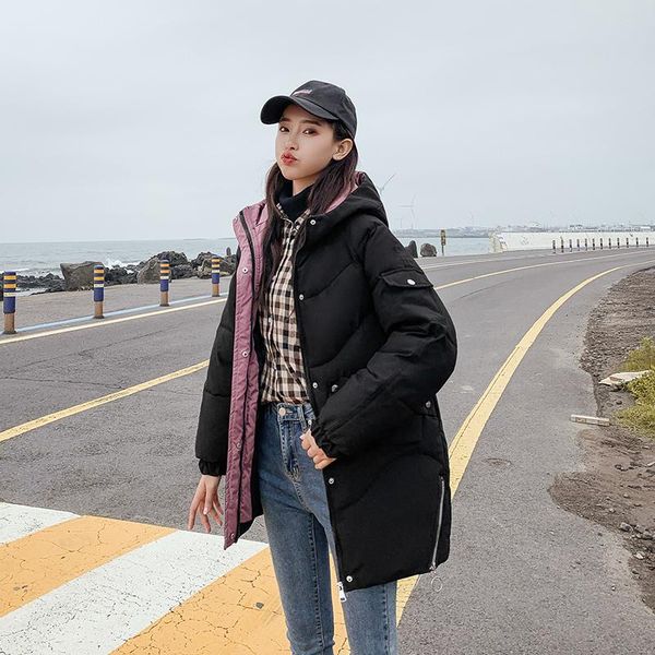 

wholesale 2021 new autumn winter selling women's fashion casual warm jacket female bisic coats bp319, Black