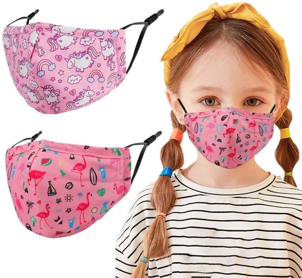 

adjustable 2 layer pcs 3 kids face reusable mask. gifts for girls boys