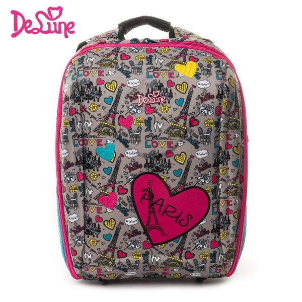 

delune kids 7-125 waterproof orthopedic backpack cartoon pattern schoolbag 5-9 year children girls boys school bags y200106