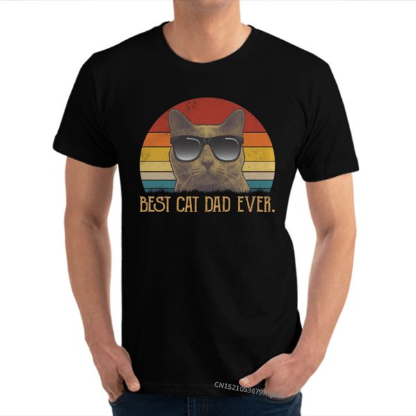 

vintage retro cat cat dad ever autumn 100% cotton boy gift & 2020 fashion camisas custom hoodie designers t shirts sweatshirt