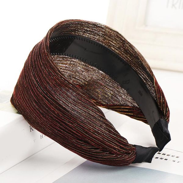 

women wide hair hoop girl broadside cloth fashion headband elegant hairbands solid color headdress temperament hair accessories q sqcjqk