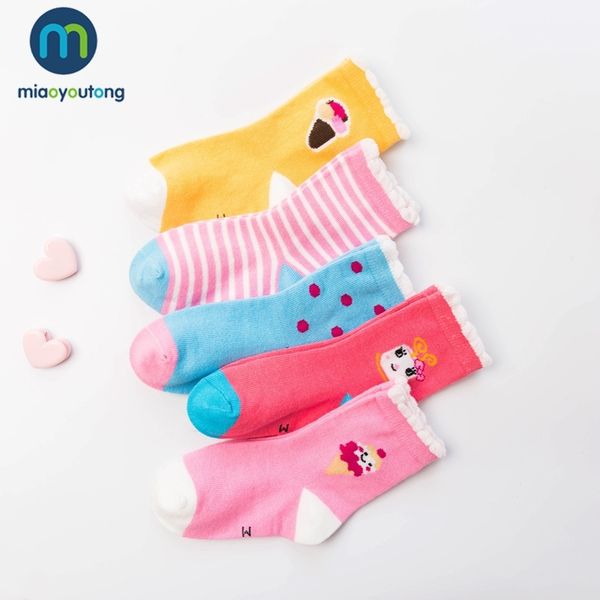 

10 pieces/lot 5 pair ice cream letter lovely safe comfort skarpetki boy newborn socks kids cotton baby socks girl miaoyoutong y201009, Pink;yellow
