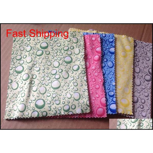 

50pcs/ lot microfiber eyewear lenses cleaning clothes for glasses lens computer camera waterdrop soft comfortab qylwlr bdehome