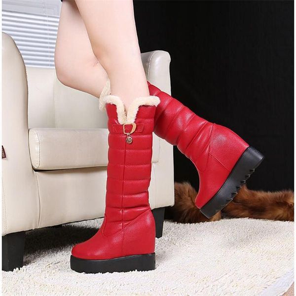 

boots [gogd]faux suede and leather high boots, heels, fashionable for women, sizes 34-41, winter collection 2021, Black