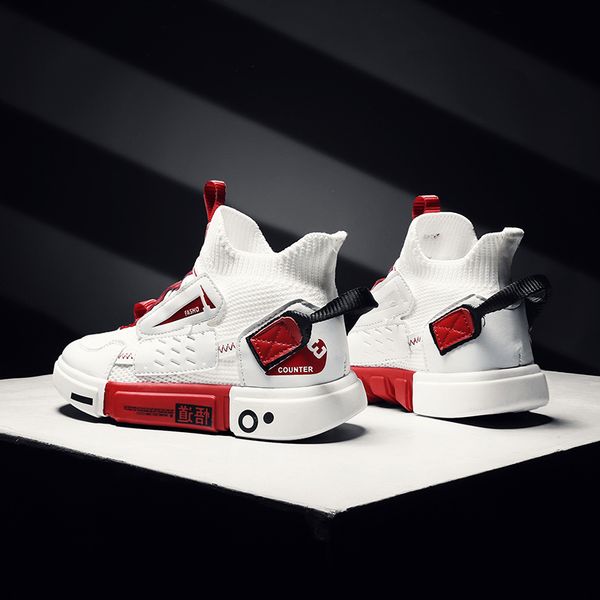 

2020 autumn kids sport shoes for boys sneakers boy breathable casual children shoes baby boys child shoes chaussure enfant 1007, Black;red