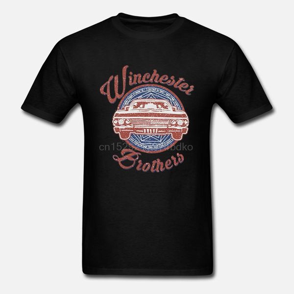 

official supernatural winchester brothers new merch cartoon wholesale tees for man printing hoodie designers t shirts sweatshirt