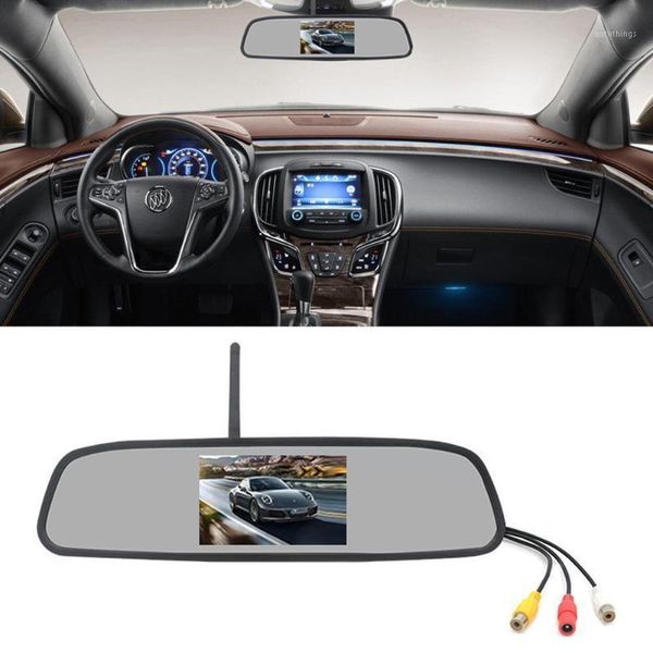 

rearview mirror dvr 4.3-inch rear view mirror + reversing camera wireless car reversing camera1