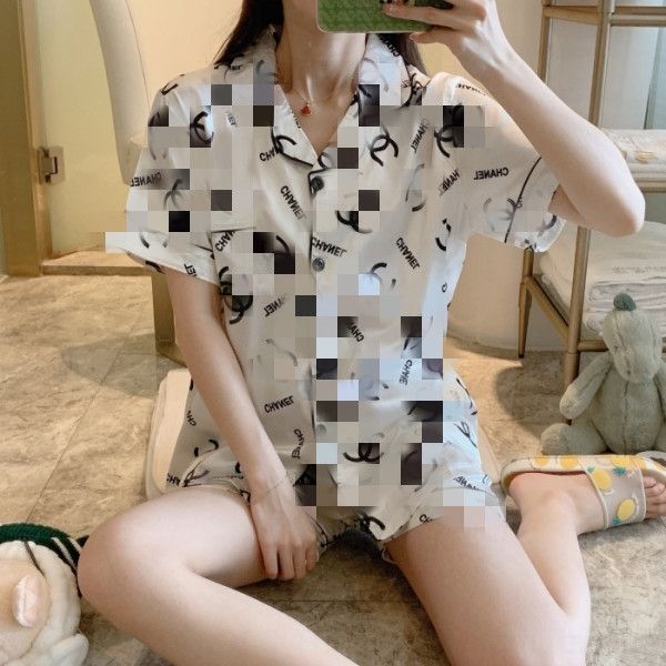 

9avf luxury pajama suit satin pajamas sets couple flower printed sleepwear family casual night suit men women pijama home clothing v191213, Black;red