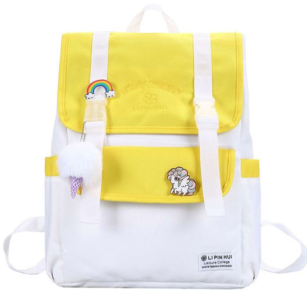 

student ladies harajuku backpack kawaii oxford women school bag girls college cute backpacks book fashion female bags waterproof c1223