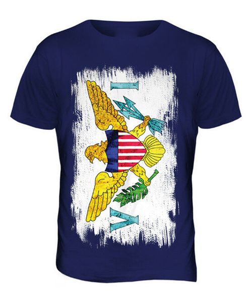 

виргинские острова сша гранж флаг мужские футболки tee top подарков рубашка одежда джерси дышащий верхняя майка спортивная с капюшоном hoodi