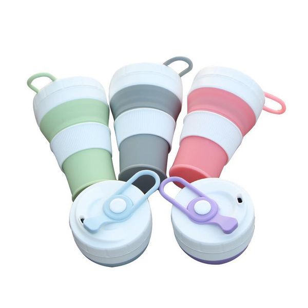 

collapsible coffee cups food grade 450ml travel sile portable tea cup for outdoors bpa folding office wa bbyzog