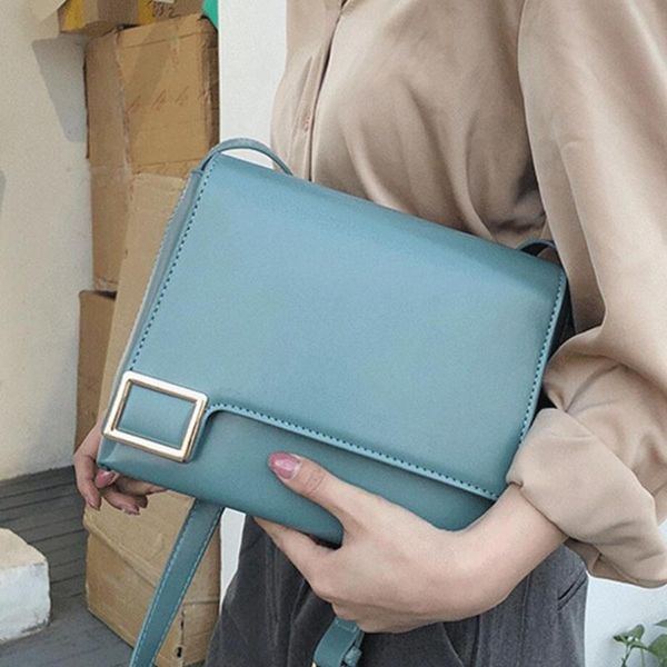 

vintage square crossbody bag 2020 fashion new pu leather women's designer handbag travel shoulder messenger bag