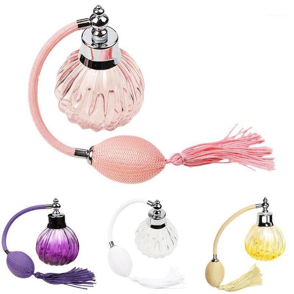

vintage refillable 100ml empty perfume bottle carved designs glass perfume bottle wedding decor guest gift home decor1