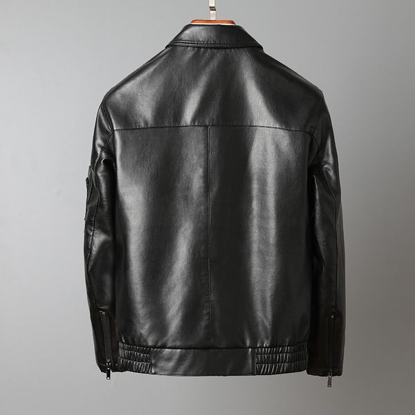 

fashion slim korean handsome pilot new youth pu leather motorcycle jacket men's, Black;brown