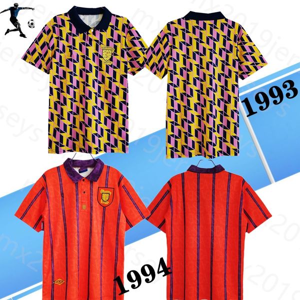 

1991 1993 1994 сболланская рубашка ретро футбол футбол для футбола mccoist durie mccall mckimmie 91 92 93 94 классическая футболка, Black;yellow