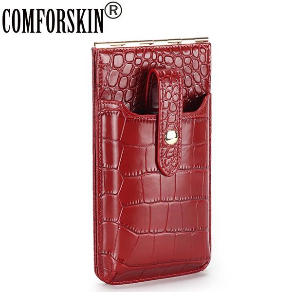 

comforskin crocodile pattern mobile phone bag female leather messenger bag dropshipping chain mini for female