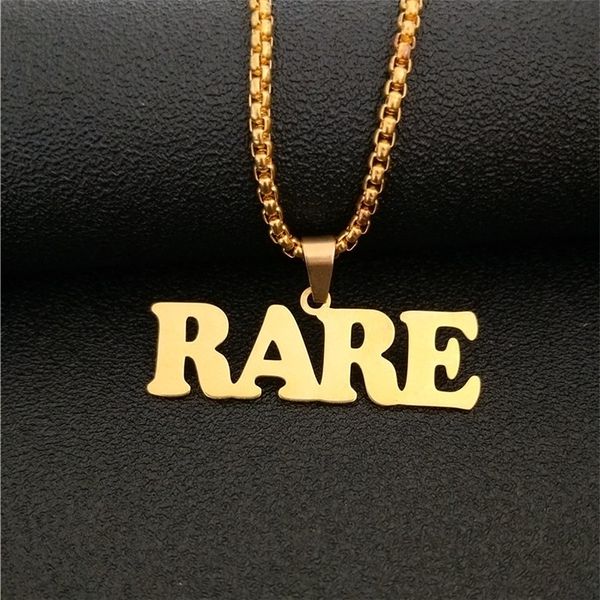 

punk style custom name pendant necklace women men chain personalized jewelry kid's gift rose gold nameplate collier femme q1113, Silver