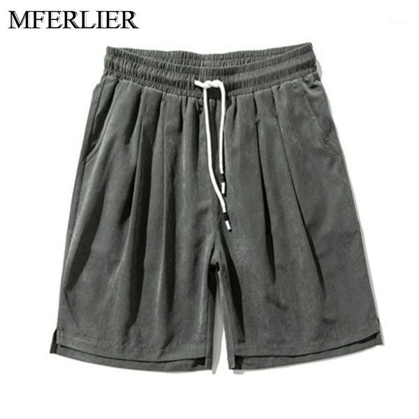 

men's shorts summer men large size 5xl 6xl 7xl 8xl elastic waist 4 colors1, White;black
