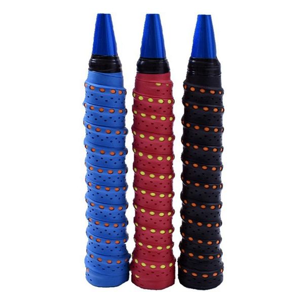 

1pcs racket sweat-absorbent belt two-color keel hand glue badminton hand glue fishing rod grip wrap belt, Yellow;black