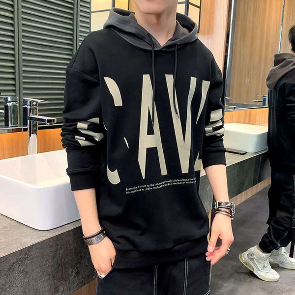 

and spring 2020 autumn sweater new hoodie student sports loose fashion wear men's t-shirt, Gray