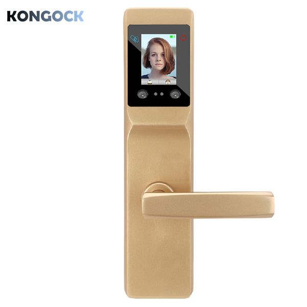 

electronic biometric face recognition intelligent door lock, keyless rfid card digital code palm access security smart lock