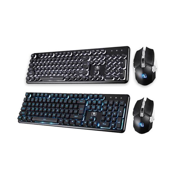 

vodool104 keys backlight wireless gaming keyboard mouse set chargable ergonomic mechanical keyboard mouse gamer keypad sets