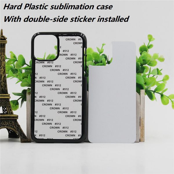 

blank 2d sublimation hard pc case for iphone 12 mini pro max 11 x xr xs max 8 plus with aluminum insert plate