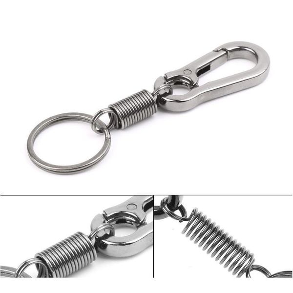 

retractable gourd buckle carabiner keychain waist belt clip anti lost keyring retractab jllkmi
