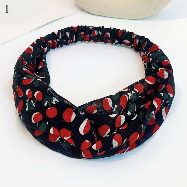 

bands лето женщин богемского волос девушка мода vintage cross print bands ободки для волос резинки тюрбан банданы аксессуары для волос sqcat, Black