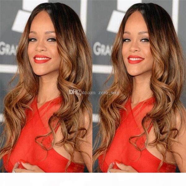 

full lace human hair wigs ombre two tone 1b 30 wavy brazilian virgin hair 150 density natural hairline glueless bleached knots, Black;brown