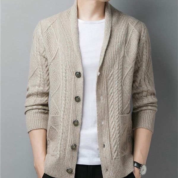 

men's sweaters men autumn winter thick warm cardigan arrivals streetwear fashion casual sweater coat, White;black