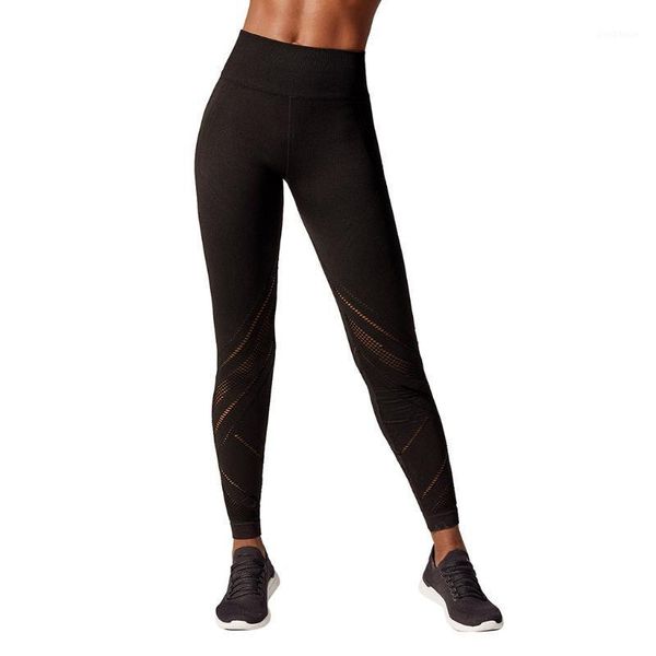 

yoga outfits sagace women's pants hollow fitness leggings workout high waist hip lifting seamless running pantalones slim1, White;red