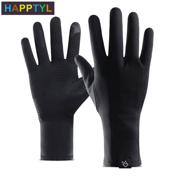 

happtyl 1 pair winter men & women touch screen gloves, anti-slip couple lightweight warm winter gloves 201020, Blue;gray