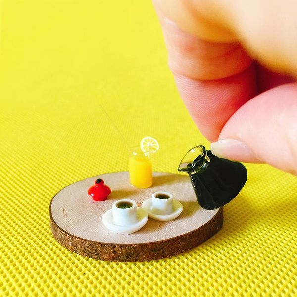 

decorative objects & figurines lemon water cups/coffee kettle/miniature /dinnerware/artificial/fairy garden gnome/terrarium decor/figurine/d