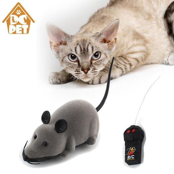 

cat toys funny remote control rat mouse wireless toy novelty simulation plush rc electronic dog pet for cats toys1