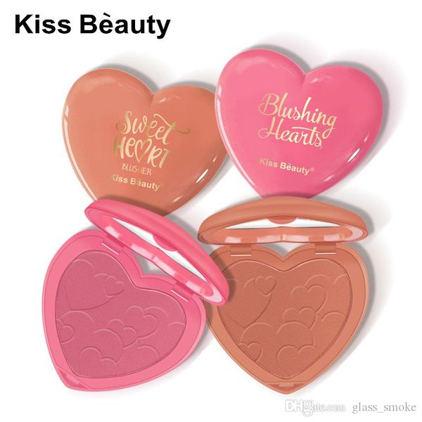 

fashion kiss beauty blush powder makeup 8 colors blusher pressed powder palette makeup love gift sweet heart blusher face beauty