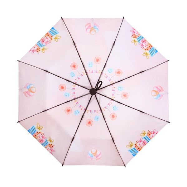 

прекрасные девушки складной зонтик девочка и женщина ветрозащитный розовый зонтик зонтик карманный ув защита ветрозащитной yxlywb garden_lig