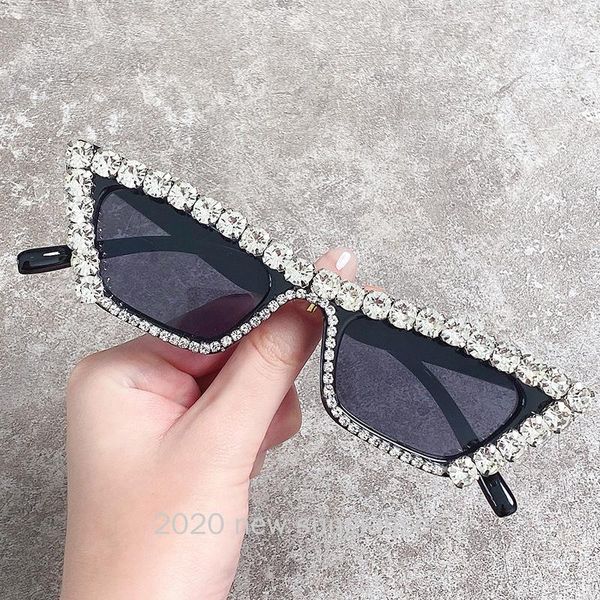 

sunglasses large frame diamond square bling sun glasses for women rhinestone color shades eyewear nx1, White;black