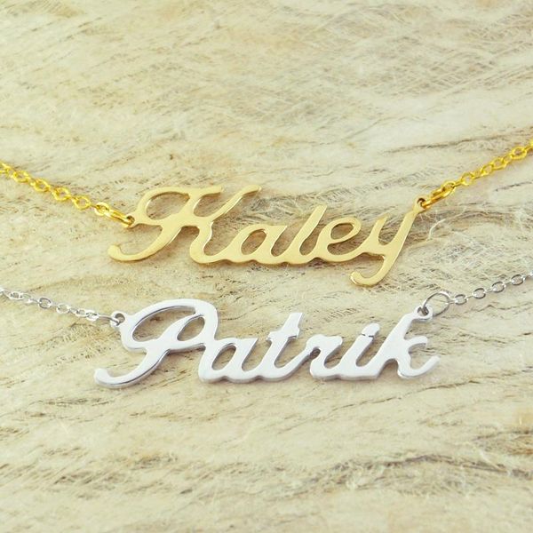 

custom alloy necklace name necklace special gift for your love unique gift personalized, Silver