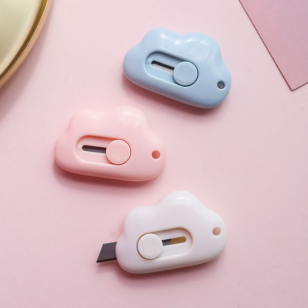 

creative cloud safety small box cutter simple express package cutter open letter blade office stationery paper cutter