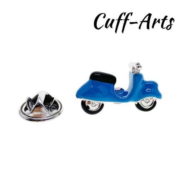 

pins, brooches lapel pin badges for men blue scooter 2021 classic novelty by cuffarts p10343, Gray