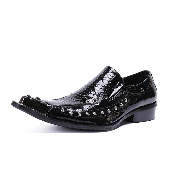 

nx001 new pattern black/red leather oxford shoes men's dress shoes crocodile pattern business wedding italian