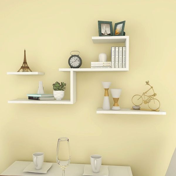 

a-wall guest bedroom perforated partition board shelf hanging living room tv background wall decoration