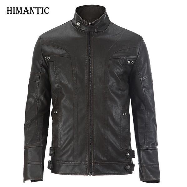 

leather jacket men chaqueta jaqueta couro masculino bomber leather jackets coat motorcycle jackets jaqueta de couro masculina, Black