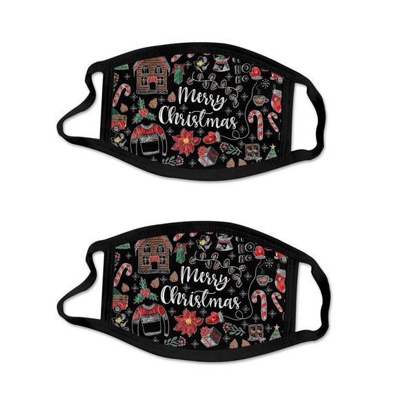 

новый рождество для взрослых моющийся mascarillas дышащий рот 2pcs маска анти-плюющиеся защитная крышка для лица маски masque