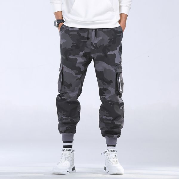 

8xl autumn casual streetwear military camo cargo trousers outfit winter hip hop camouflage cotton pocket pants men