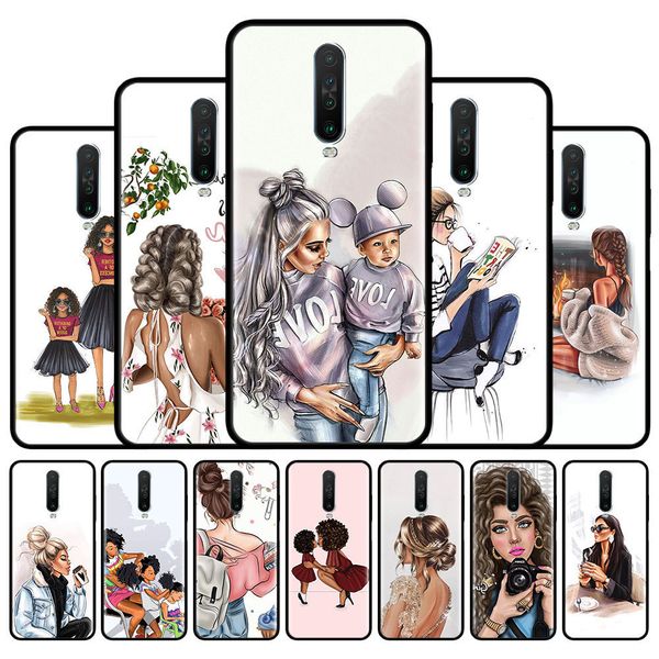 

baby queen girl boss case for xiaomi 8a 7a k20 6 6a redmi note 9s 9 max 7 8t 8 pro silicone phone shell cover